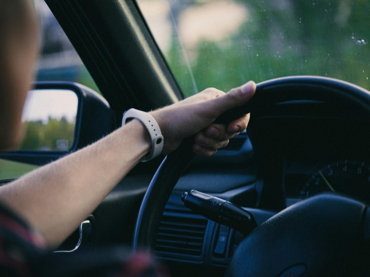 Car interior prepared for a roadside pressure check